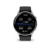 D2™ Air X15 Silver with Black Silicone Band