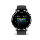 D2™ Air X15 Silver with Black Silicone Band