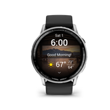 D2™ Air X15 Silver with Black Silicone Band