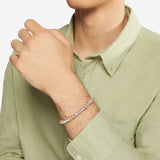 Bracciale DoDo Rondelle Argento e Rondelle Maxi Oro Rosa