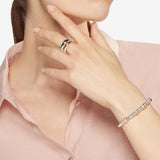 Bracciale DoDo Rondelle Argento e Rondelle Maxi Oro Rosa