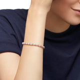 Bracciale DoDo Granelli Argento e Oro Rosa - Brisè Rosa 9kt
