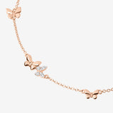 Dodo vlinder ketting diamanten en saffieren