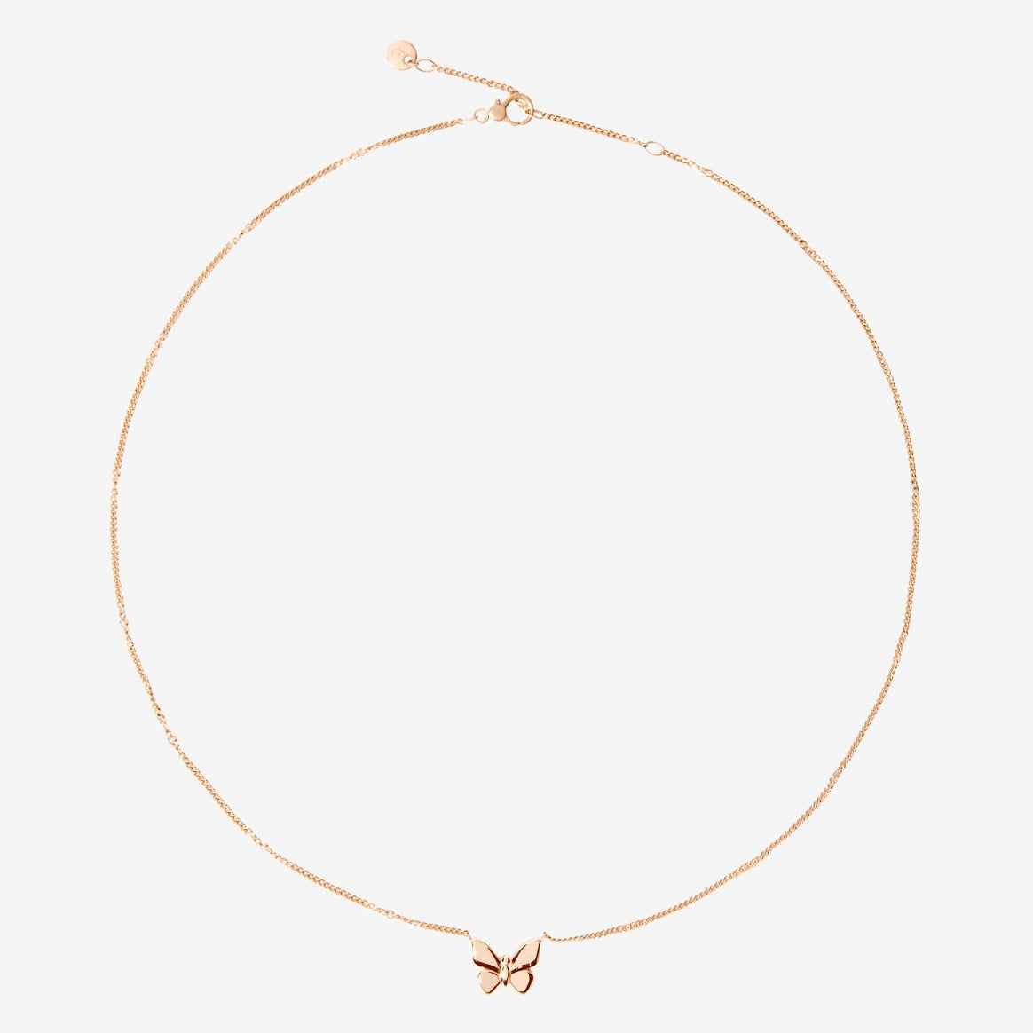 Dodo Rose Gold Butterfly ketting