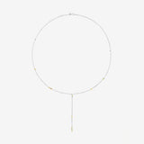 Collana DoDo Rosario Lariat Argento e Oro Giallo-Girocolli-DODO-Gioielleria Granarelli