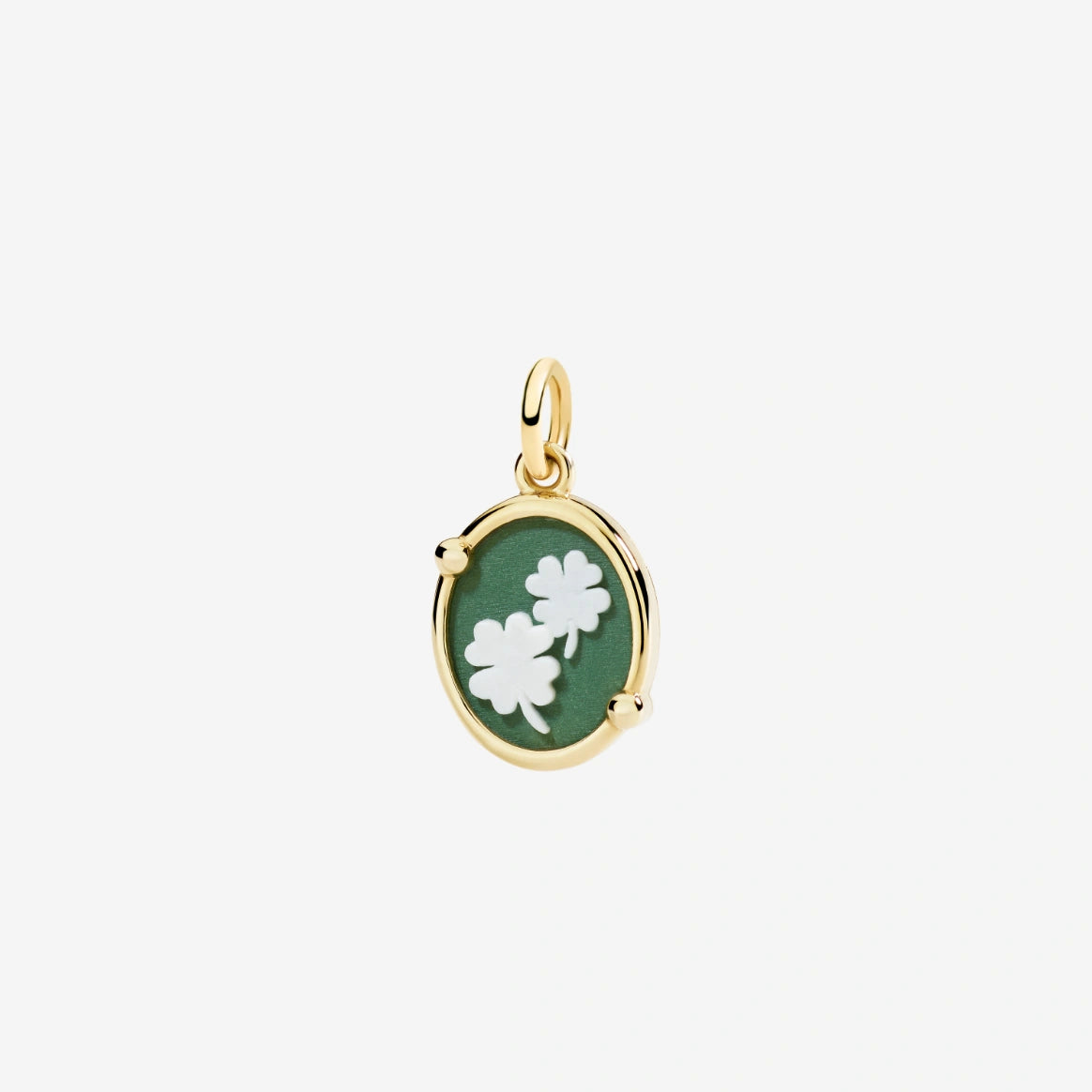 Charm DoDo Cammeo Oro giallo e Porcellana