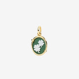 Charm DoDo Cammeo Oro giallo e Porcellana