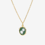Charm DoDo Cammeo Oro giallo e Porcellana