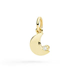 Charm DoDo Luna Oro Giallo e Diamante