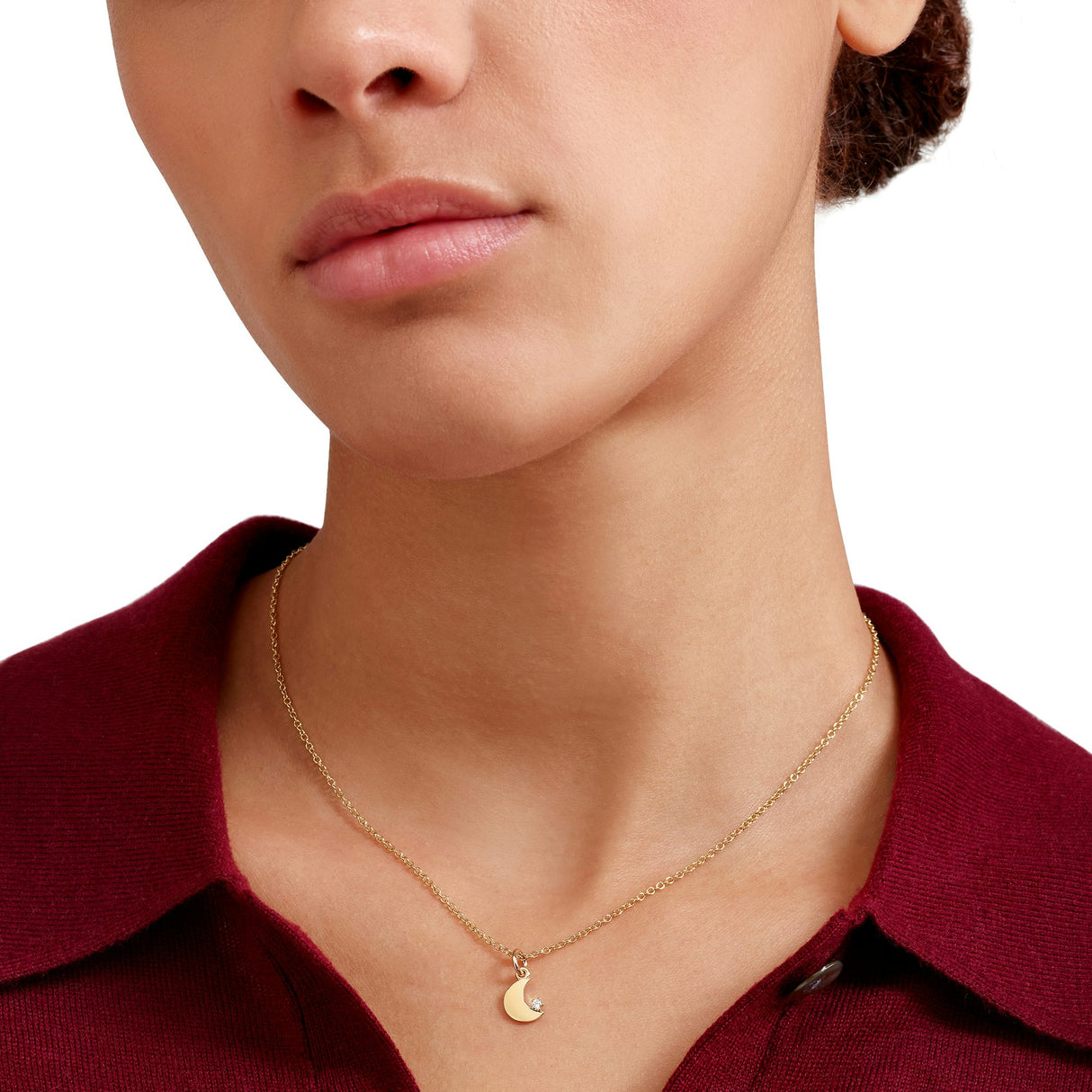 Charm DoDo Luna Oro Giallo e Diamante