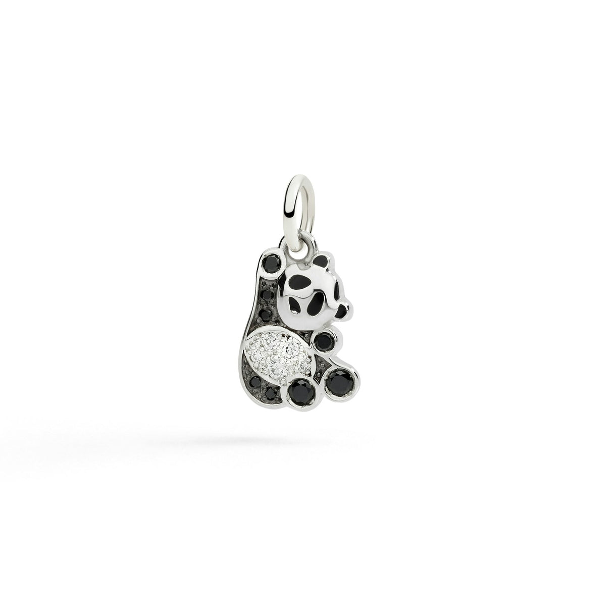 Charm DoDo Panda Argento e Diamanti Black