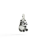 Charm DoDo Panda Argento e Diamanti Black