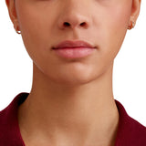 Orecchini DoDo Cerchio Oro Rosa, Zaffiri e Diamanti