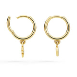 Orecchini DoDo Cerchio Oro Giallo Stella e Luna