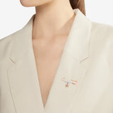 Broche de oro amarillo de 18kt Dodo