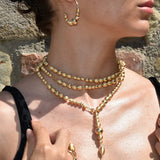 Collana Saba Sfere Setate 125cm
