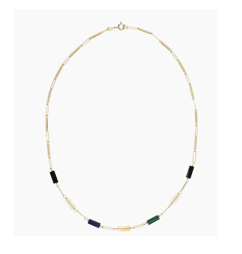 Collana Deco con Pietre Rettangolari