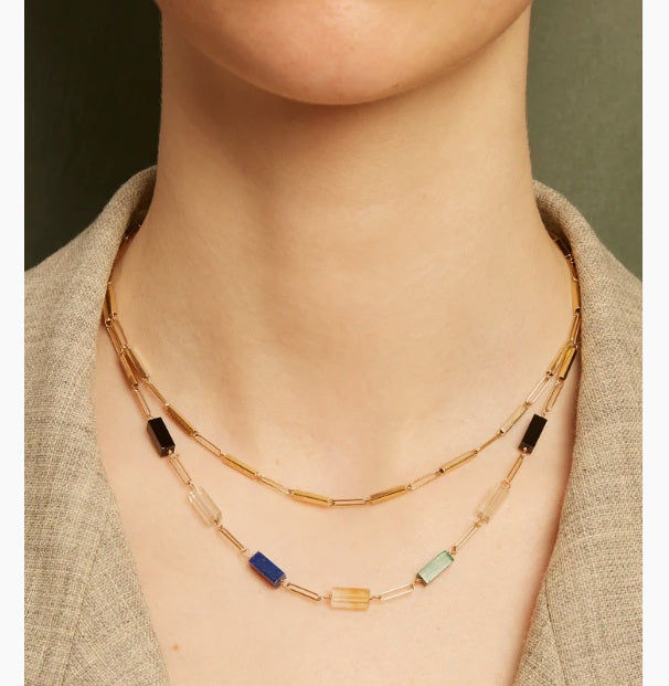 Collana Deco con Pietre Rettangolari