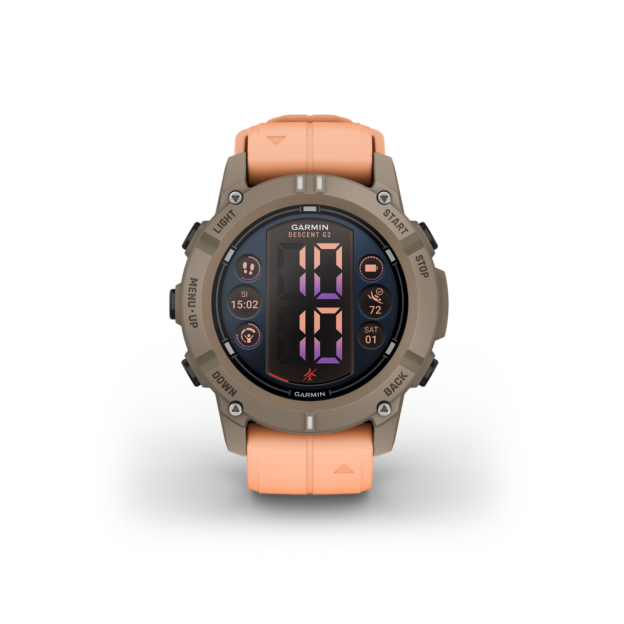 Descent™ G2 Paloma con cinturino Shell Pink-Orologi-GARMIN-Gioielleria Granarelli
