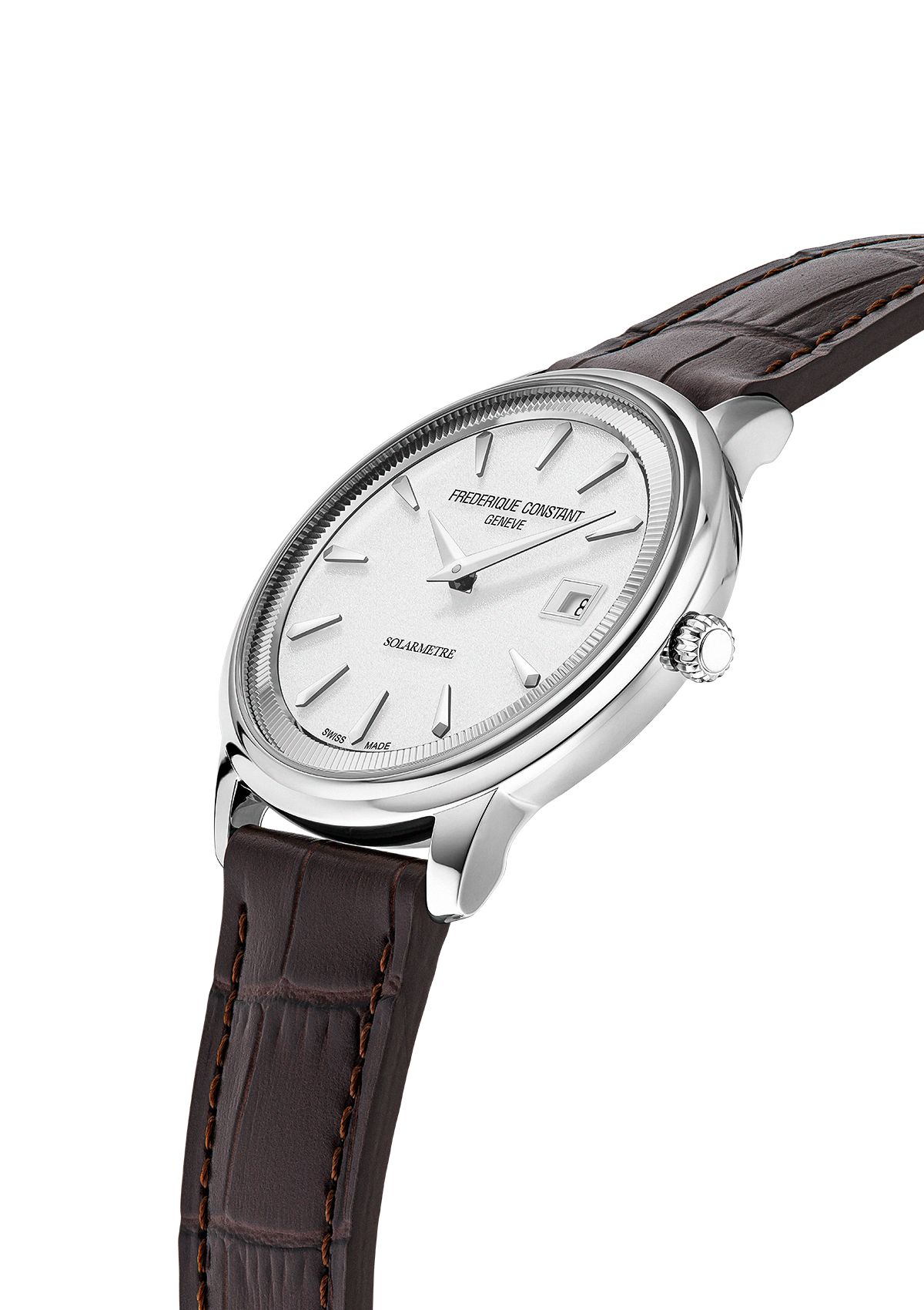 Classics Moneta Solarmetre Bianco Pelle 39mm
