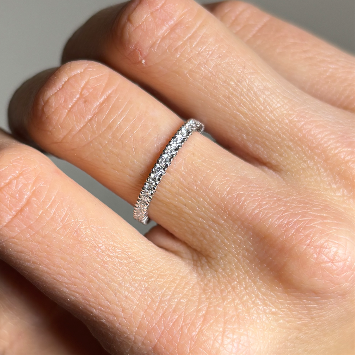 Anello Fedina Eternity Diamanti 0.62kt-Anelli-GRANARELLI-Gioielleria Granarelli