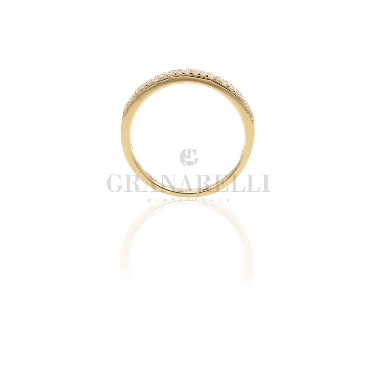 2 -row Fedin ring in yellow gold diamonds
