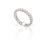 Anello Girodito con Diamanti 1,55kt in Oro Bianco