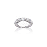 Fedina Scalata Oro Bianco e Diamanti Bianchi 1.63ct