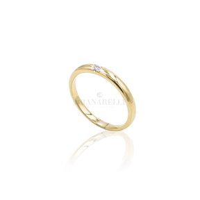 Fedina in Oro Giallo con Diamante-Anelli-CRIVELLI-Gioielleria Granarelli