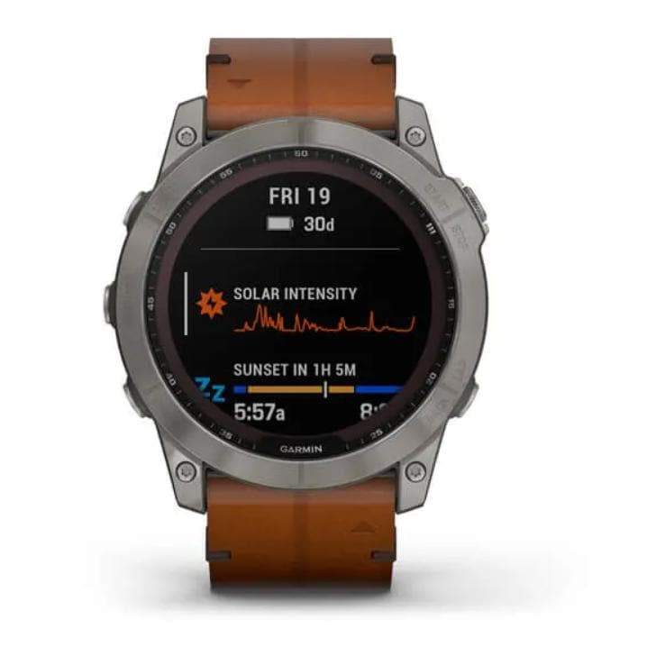 New Watch Sportwatch Garmin Solar Black Strap Fenix 7x GPS