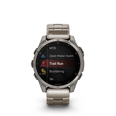 fēnix® 8 - 47 mm, AMOLED Bracciale Titanio-Orologi-GARMIN-Gioielleria Granarelli