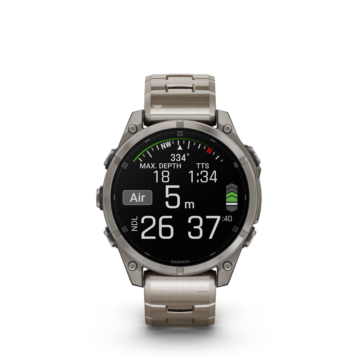 fēnix® 8 - 47 mm, AMOLED Bracciale Titanio-Orologi-GARMIN-Gioielleria Granarelli