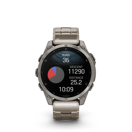 fēnix® 8 - 47 mm, AMOLED Bracciale Titanio-Orologi-GARMIN-Gioielleria Granarelli