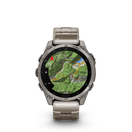 fēnix® 8 - 47 mm, AMOLED Bracciale Titanio-Orologi-GARMIN-Gioielleria Granarelli