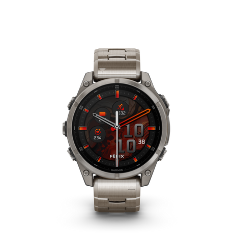 fēnix® 8 - 47 mm, AMOLED Bracciale Titanio-Orologi-GARMIN-Gioielleria Granarelli