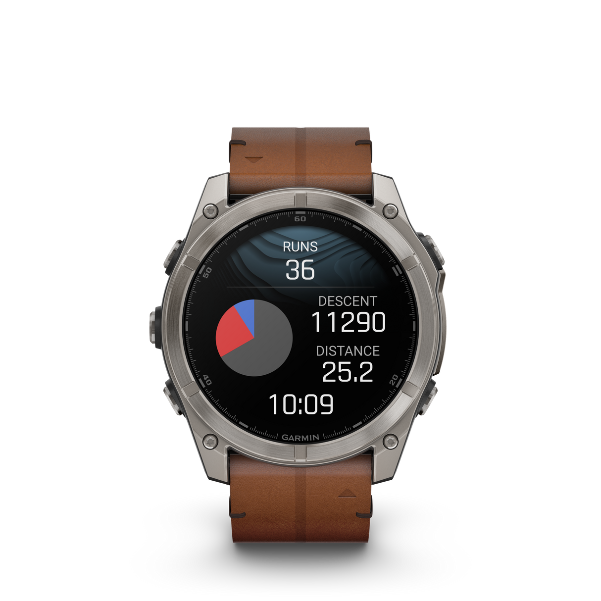 fēnix® 8 - 51 mm, AMOLED Titanio con cinturino in pelle-Orologi-GARMIN-Gioielleria Granarelli