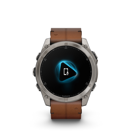 fēnix® 8 - 51 mm, AMOLED Titanio con cinturino in pelle-Orologi-GARMIN-Gioielleria Granarelli