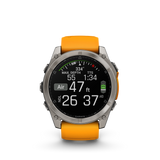 fēnix® 8 - 51 mm, AMOLED Titanium & Spark Orange-Orologi-GARMIN-Gioielleria Granarelli