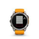 fēnix® 8 - 51 mm, AMOLED Titanium & Spark Orange-Orologi-GARMIN-Gioielleria Granarelli