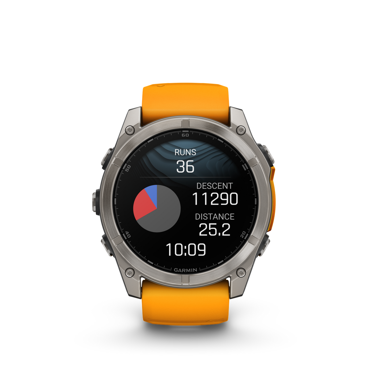 fēnix® 8 - 51 mm, AMOLED Titanium & Spark Orange-Orologi-GARMIN-Gioielleria Granarelli