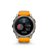 fēnix® 8 - 51 mm, AMOLED Titanium & Spark Orange-Orologi-GARMIN-Gioielleria Granarelli