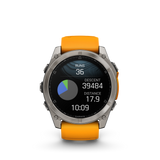 fēnix® 8 - 51 mm, AMOLED Titanium & Spark Orange-Orologi-GARMIN-Gioielleria Granarelli