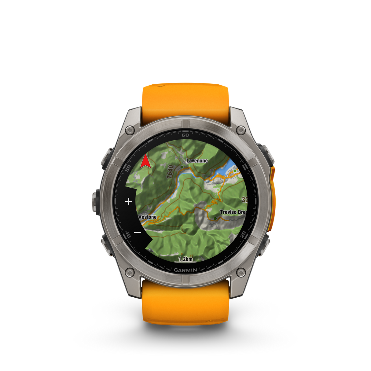 fēnix® 8 - 51 mm, AMOLED Titanium & Spark Orange-Orologi-GARMIN-Gioielleria Granarelli