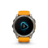 fēnix® 8 - 51 mm, AMOLED Titanium & Spark Orange-Orologi-GARMIN-Gioielleria Granarelli