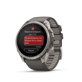fēnix® 9 Pro InReach Solar - 51 mm Titanium Pebble Gray