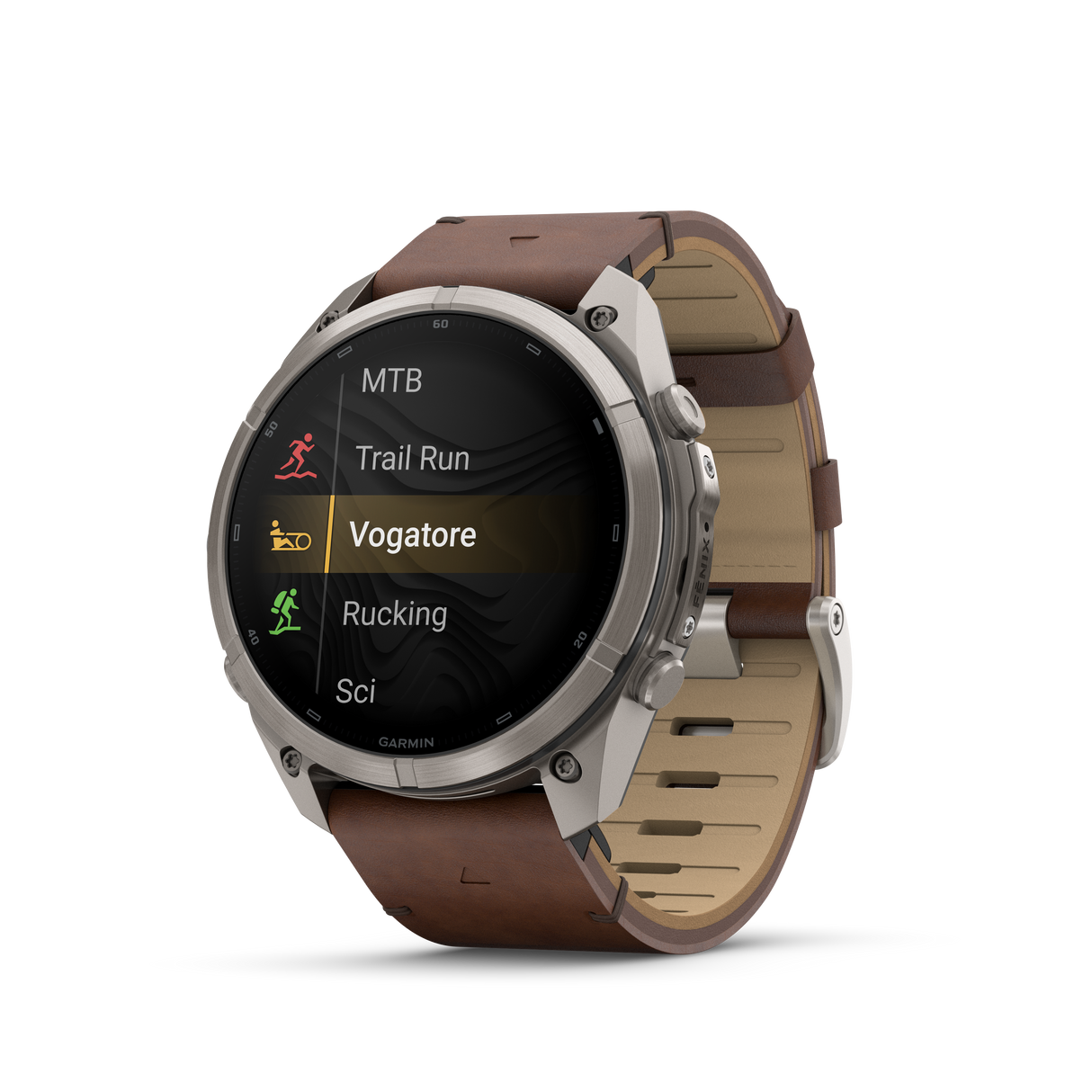 fēnix® 9 Pro InReach - 51 mm Titanium Walnut Leather