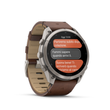 fēnix® 9 Pro InReach - 51 mm Titanium Walnut Leather