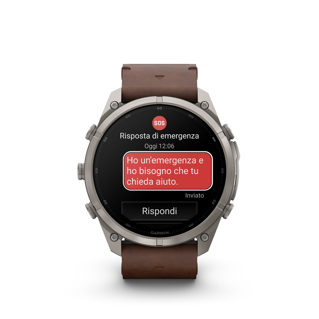 fēnix® 9 Pro InReach - 51 mm Titanium Walnut Leather