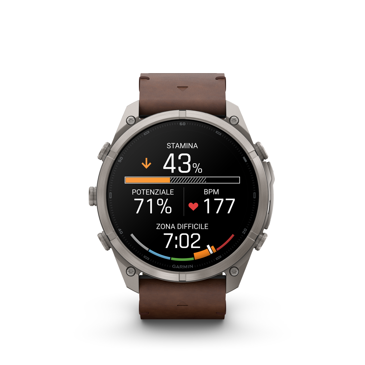 fēnix® 9 Pro InReach - 51 mm Titanium Walnut Leather