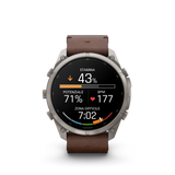 fēnix® 9 Pro InReach - 51 mm Titanium Walnut Leather